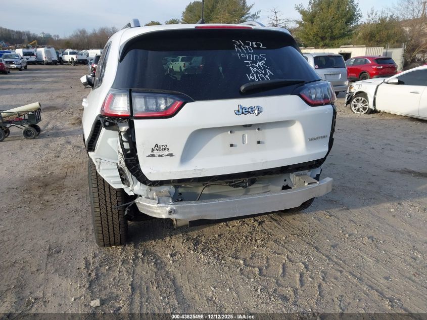 2021 Jeep Cherokee Limited 4X4 VIN: 1C4PJMDX8MD168199 Lot: 43825498