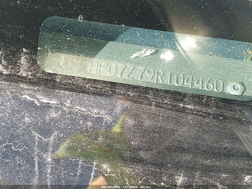 2009 Ford Fusion Se VIN: 3FAHP07Z79R104460 Lot: 43825580