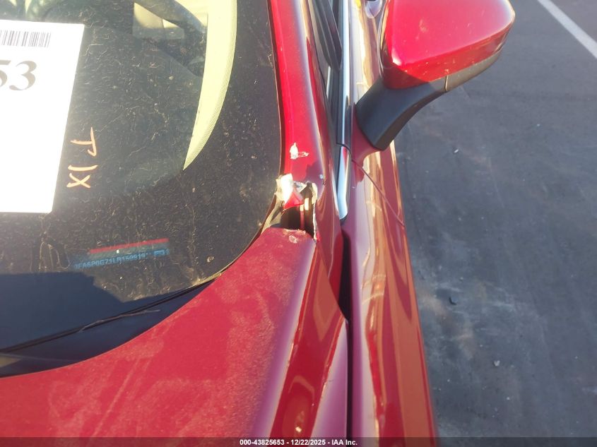 2020 Ford Fusion S VIN: 3FA6P0G71LR159919 Lot: 43825653