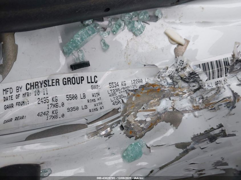 2012 Ram 3500 St VIN: 3C63DRAL3CG125838 Lot: 43825785