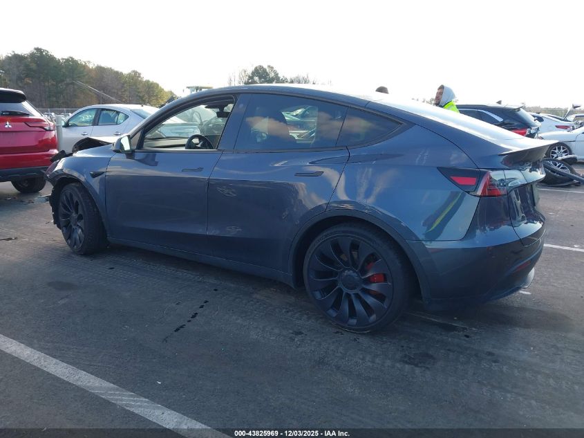 2023 Tesla Model Y Performance Dual Motor All-Wheel Drive VIN: 7SAYGDEF6PF702678 Lot: 43825969