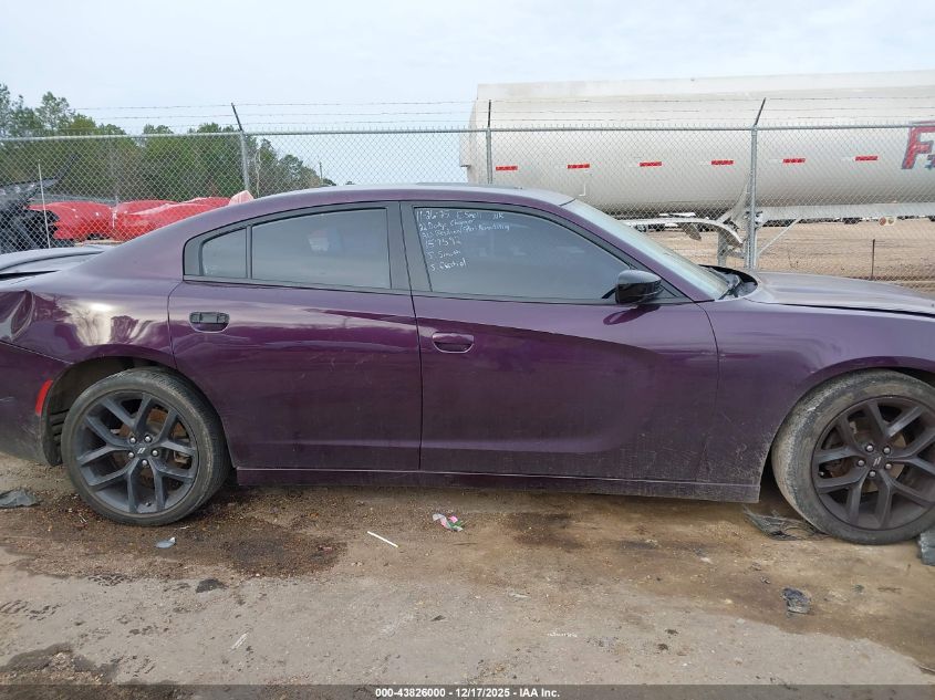 2022 Dodge Charger Sxt Rwd VIN: 2C3CDXBG6NH157592 Lot: 43826000