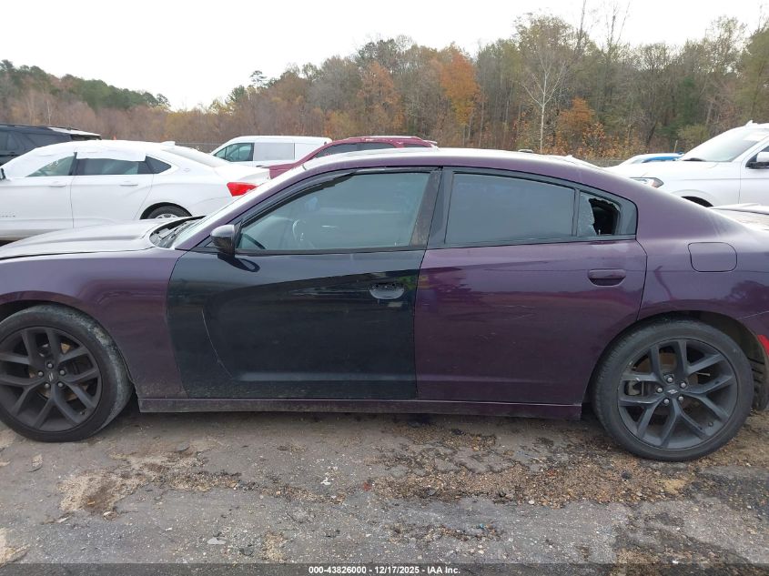 2022 Dodge Charger Sxt Rwd VIN: 2C3CDXBG6NH157592 Lot: 43826000