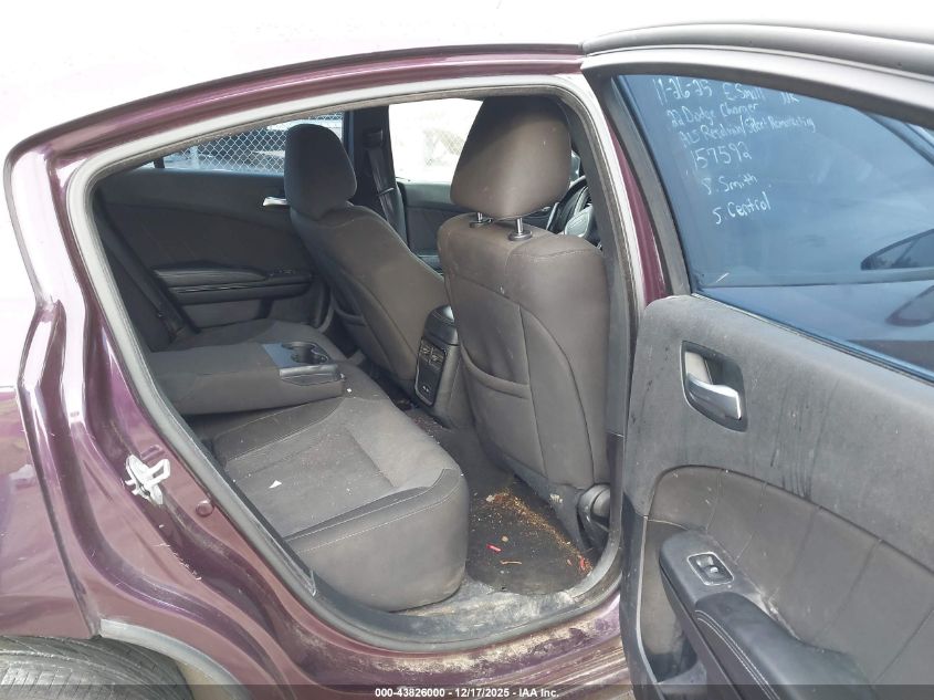 2022 Dodge Charger Sxt Rwd VIN: 2C3CDXBG6NH157592 Lot: 43826000