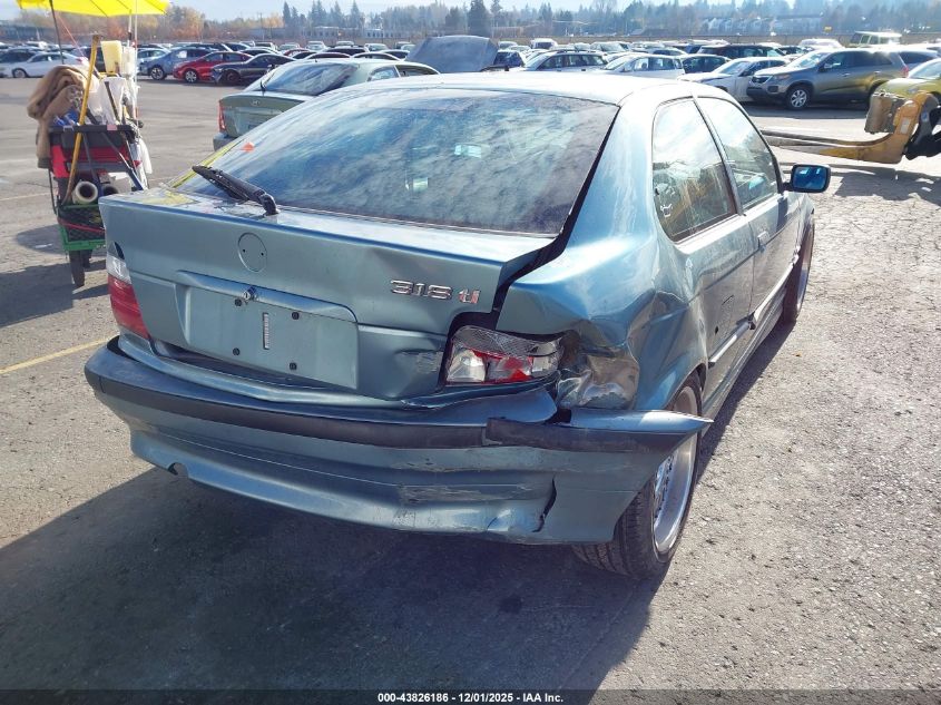 1997 BMW 318Ti VIN: WBACG7326VAS98471 Lot: 43826186