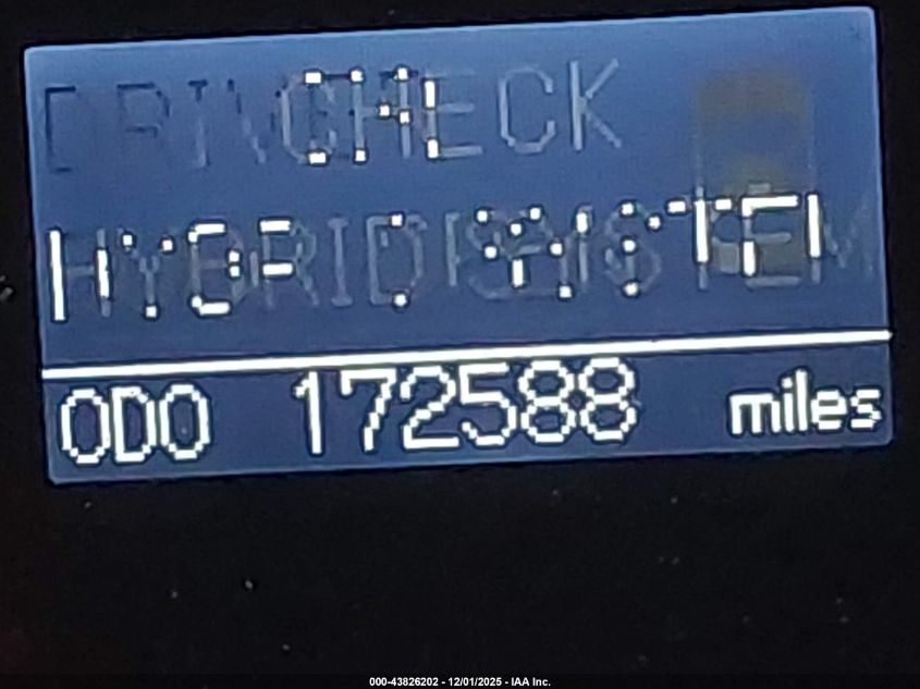 2009 Toyota Camry Hybrid VIN: 4T1BB46K09U081117 Lot: 43826202