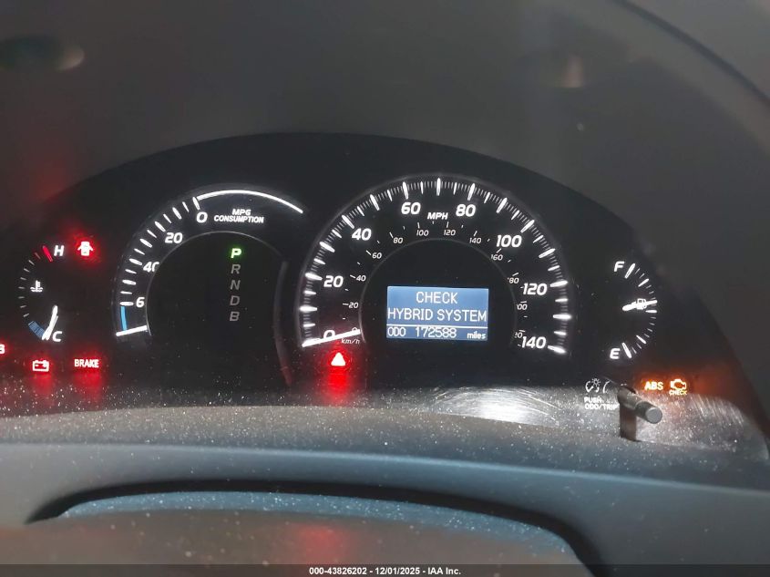 2009 Toyota Camry Hybrid VIN: 4T1BB46K09U081117 Lot: 43826202