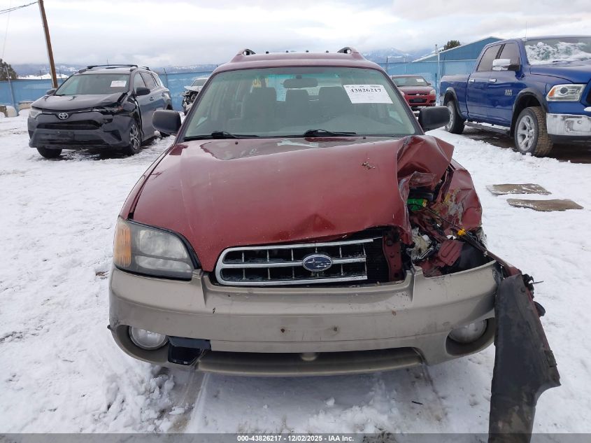 2003 Subaru Outback VIN: 4S3BH675X37602051 Lot: 43826217