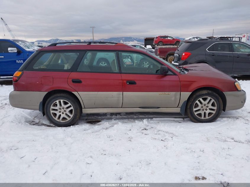 2003 Subaru Outback VIN: 4S3BH675X37602051 Lot: 43826217