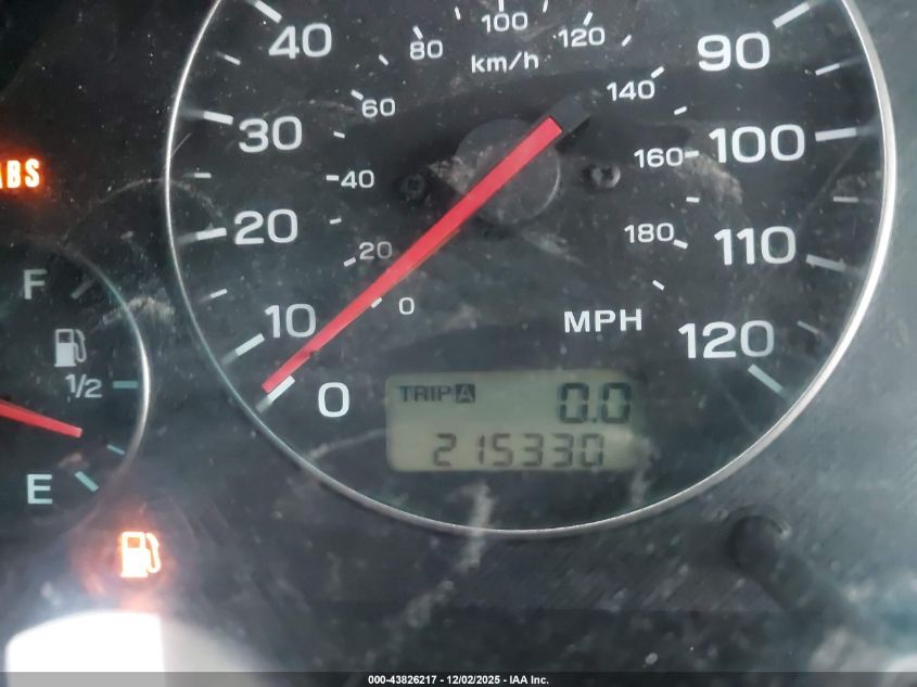 2003 Subaru Outback VIN: 4S3BH675X37602051 Lot: 43826217