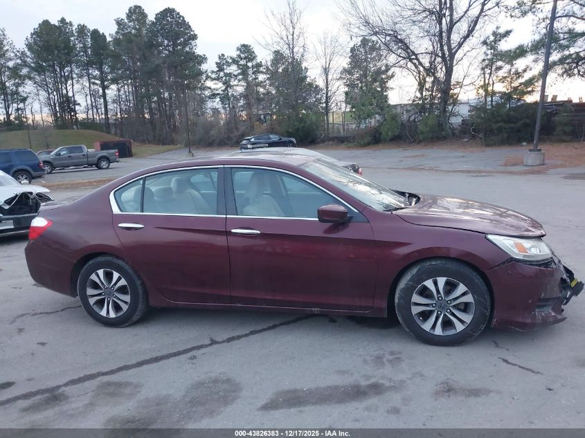 2013 Honda Accord Lx VIN: 1HGCR2F33DA126158 Lot: 43826383