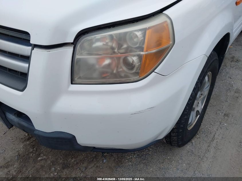 2007 Honda Pilot Ex VIN: 2HKYF18467H540951 Lot: 43826456