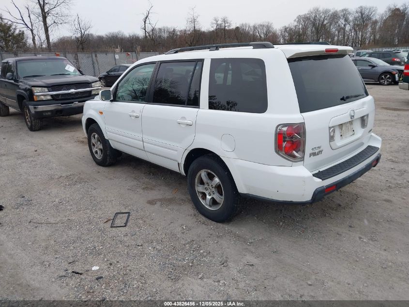 2007 Honda Pilot Ex VIN: 2HKYF18467H540951 Lot: 43826456