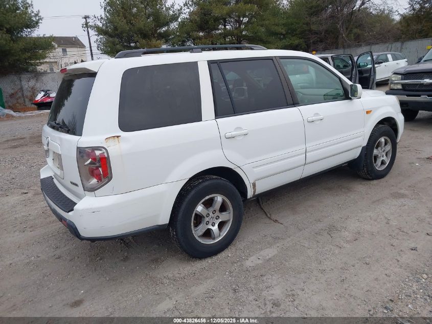 2007 Honda Pilot Ex VIN: 2HKYF18467H540951 Lot: 43826456
