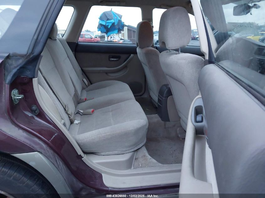 2000 Subaru Outback VIN: 4S3BH6651Y7669064 Lot: 43826550