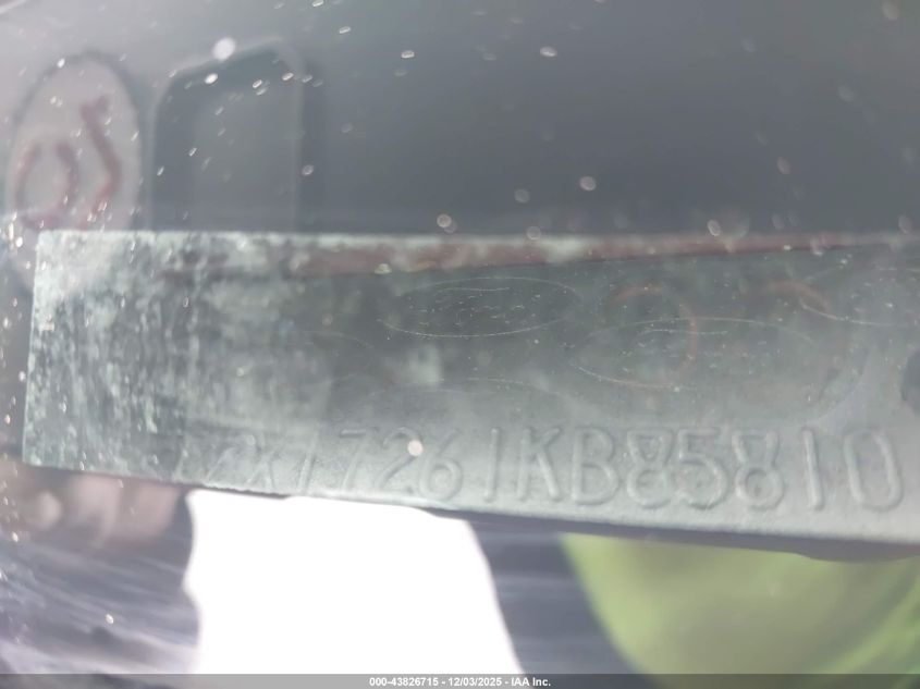 2001 Ford F-150 Xl/Xlt VIN: 1FTZX17261KB85810 Lot: 43826715