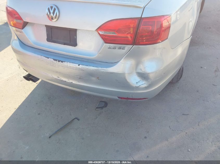 2012 Volkswagen Jetta 2.5L Se VIN: 3VWDX7AJ4CM302516 Lot: 43826737