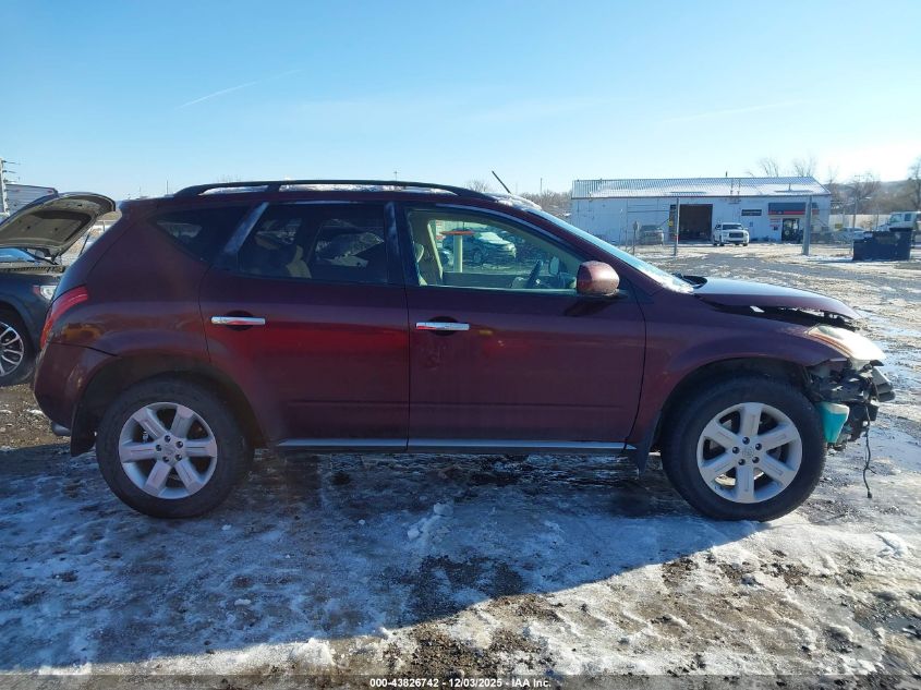 2007 Nissan Murano Sl VIN: JN8AZ08W87W600358 Lot: 43826742