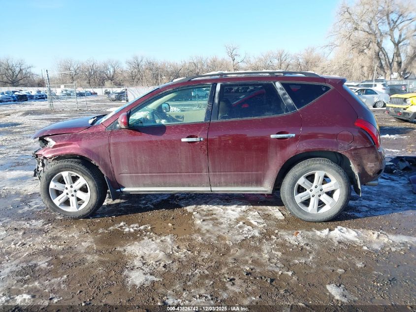 2007 Nissan Murano Sl VIN: JN8AZ08W87W600358 Lot: 43826742