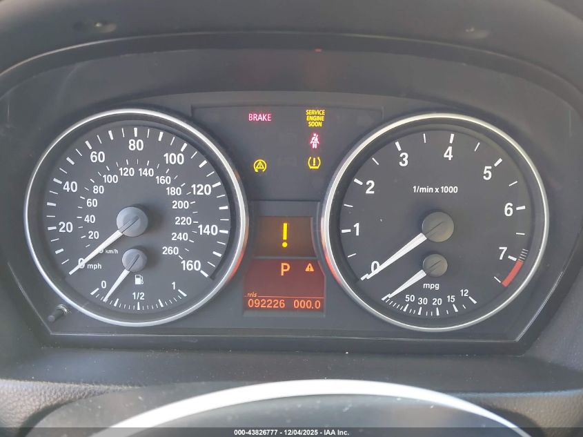 2007 BMW 328Xi VIN: WBAVC93577K033825 Lot: 43826777