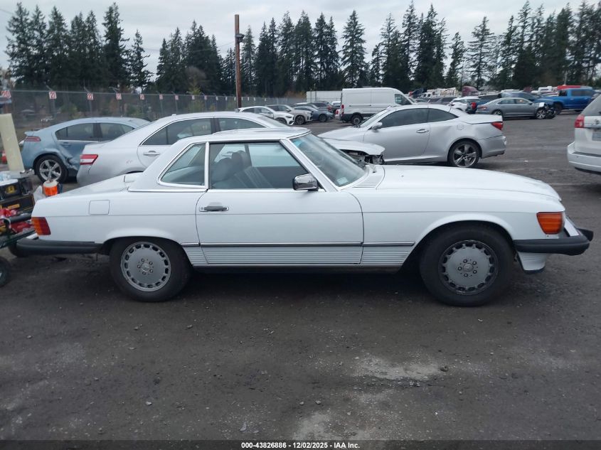1986 Mercedes-Benz 560 Sl VIN: WDBBA48D6GA040056 Lot: 43826886