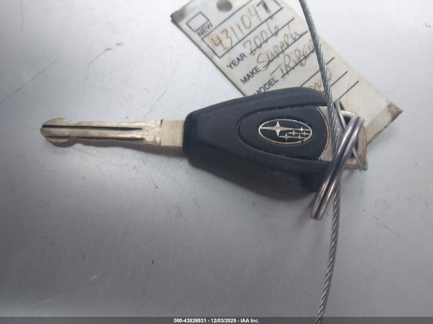 2006 Subaru B9 Tribeca Limited 5-Passenger VIN: 4S4WX83C764431104 Lot: 43826931