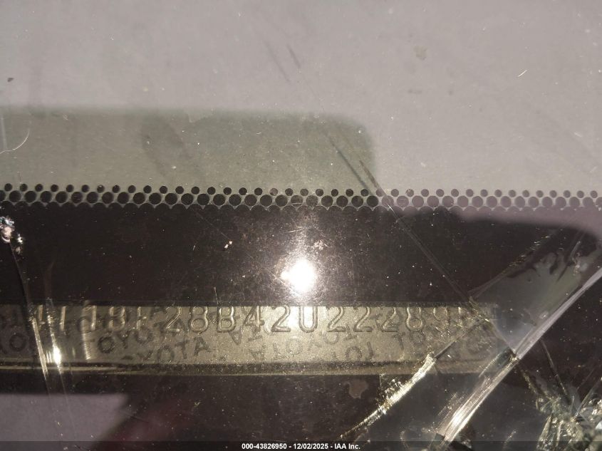 2002 Toyota Avalon Xl VIN: 4T1BF28B42U222895 Lot: 43826950