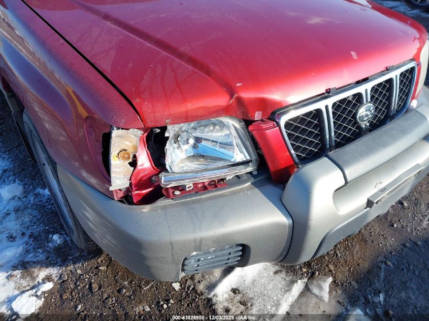 2001 Subaru Forester S VIN: JF1SF65591H718962 Lot: 43826958