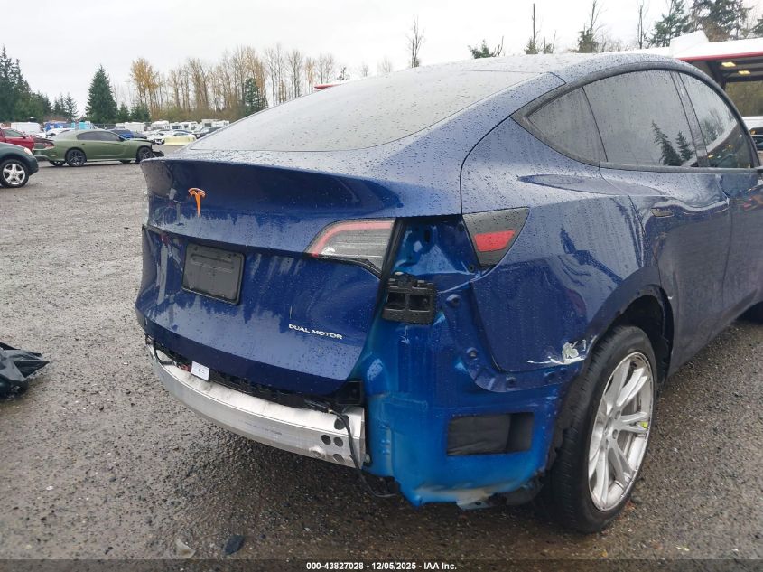 2023 Tesla Model Y Awd/Long Range Dual Motor All-Wheel Drive VIN: 7SAYGDEE5PF643078 Lot: 43827028