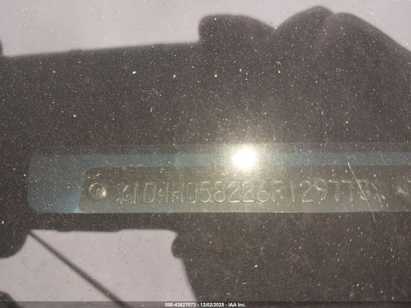 2006 Dodge Durango Limited VIN: 1D4HD58226129778 Lot: 43827073