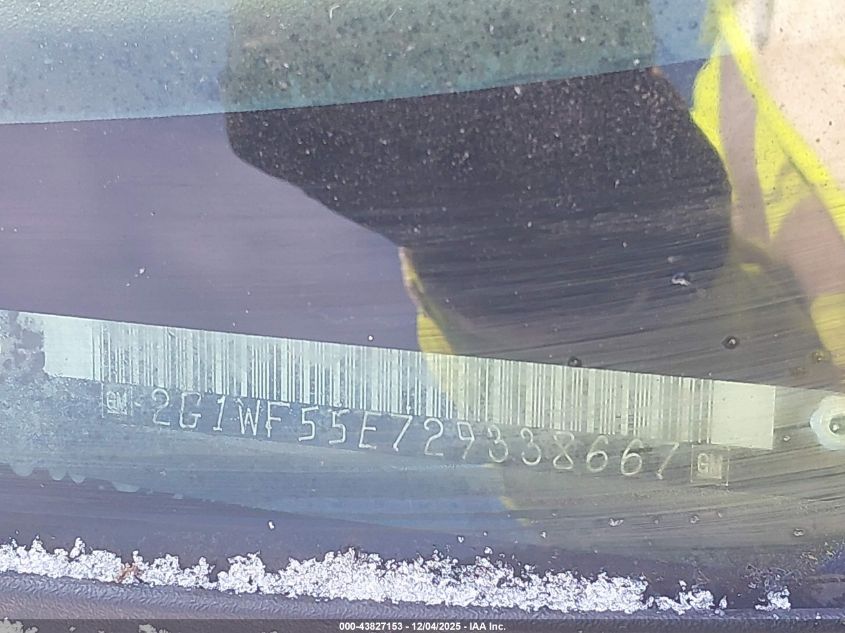 2002 Chevrolet Impala VIN: 2G1WF55E729338667 Lot: 43827153