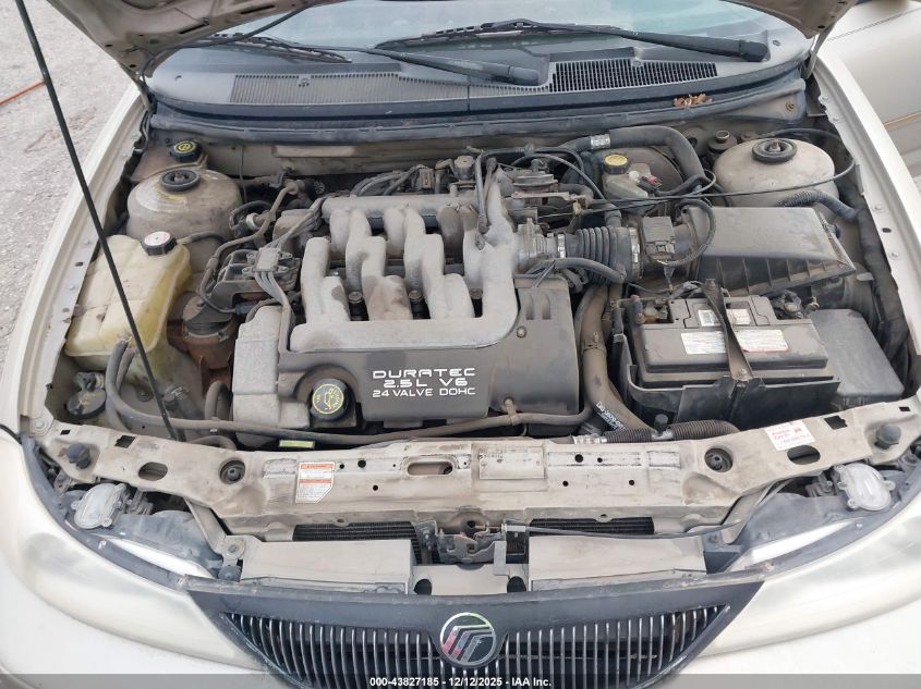 2000 Mercury Mystique Ls VIN: 1MEFM66L4YK604118 Lot: 43827185