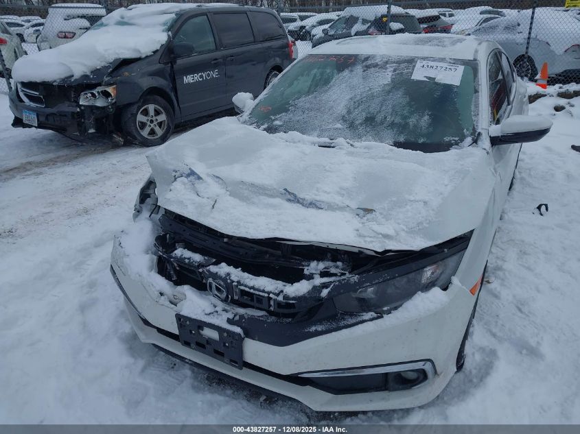 2019 Honda Civic Ex VIN: JHMFC1F32KX001510 Lot: 43827257