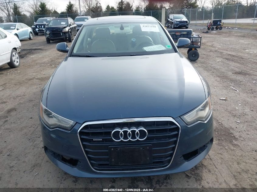 2012 Audi A6 3.0 Premium VIN: WAUGGAFC6CN135246 Lot: 43827440