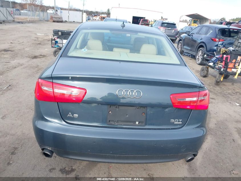 2012 Audi A6 3.0 Premium VIN: WAUGGAFC6CN135246 Lot: 43827440