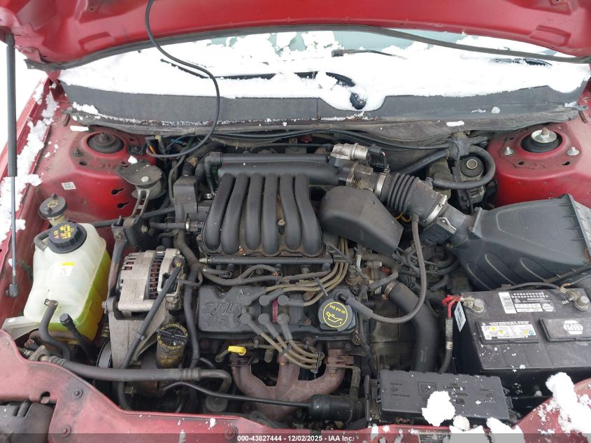 2001 Mercury Sable Ls VIN: 1MEFM53U41A629748 Lot: 43827444