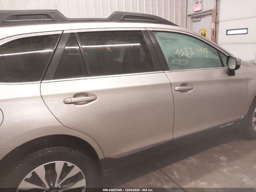 2017 Subaru Outback 2.5I Limited VIN: 4S4BSANC5H3291113 Lot: 43827448