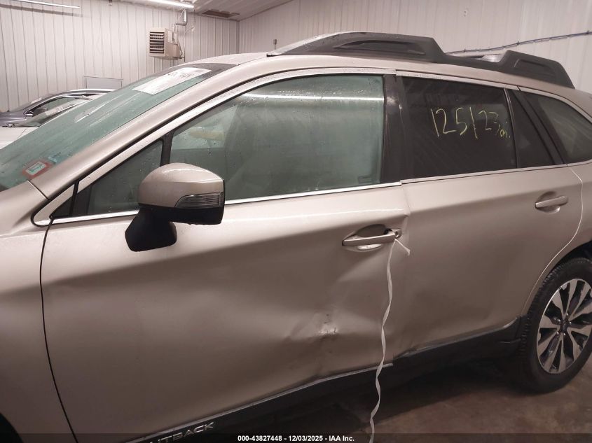 2017 Subaru Outback 2.5I Limited VIN: 4S4BSANC5H3291113 Lot: 43827448