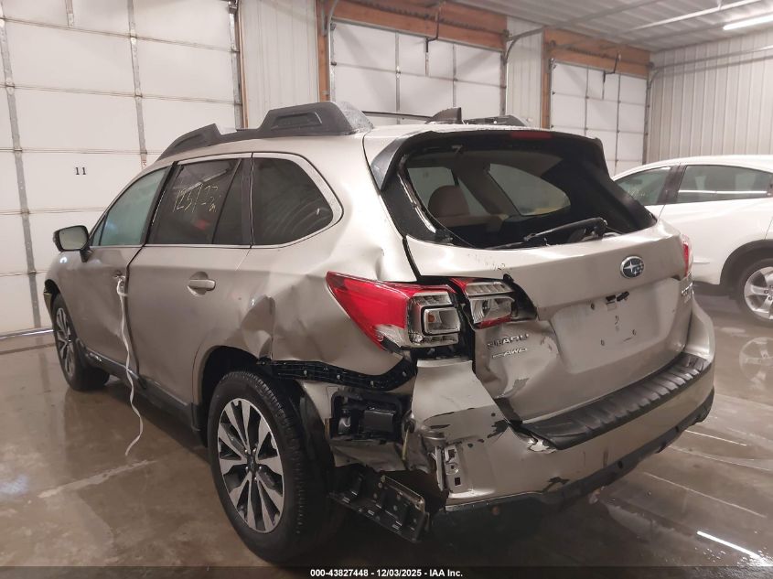 2017 Subaru Outback 2.5I Limited VIN: 4S4BSANC5H3291113 Lot: 43827448