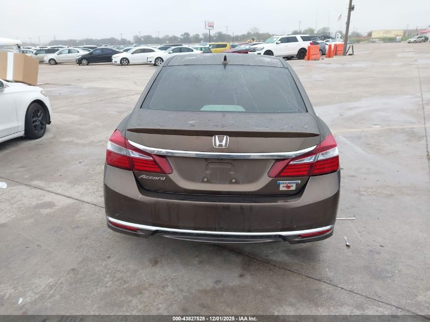 2017 Honda Accord Hybrid Ex-L VIN: JHMCR6F52HC017593 Lot: 43827528