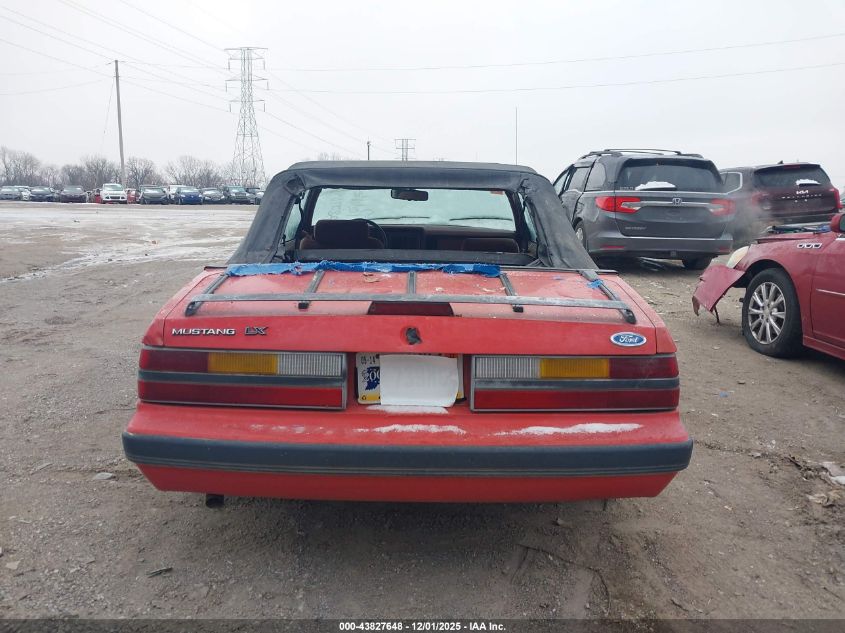 1986 Ford Mustang Lx/Gt VIN: 1FABP28M0GF322884 Lot: 43827648