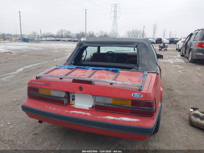 1986 Ford Mustang Lx/Gt VIN: 1FABP28M0GF322884 Lot: 43827648