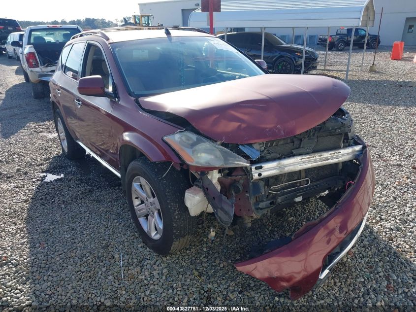 2006 Nissan Murano Sl VIN: JN8AZ08T46W403725 Lot: 43827751