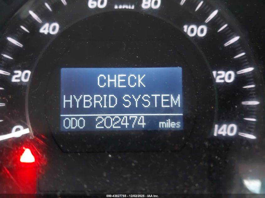 2007 Toyota Camry Hybrid VIN: 4T1BB46K27U028853 Lot: 43827755