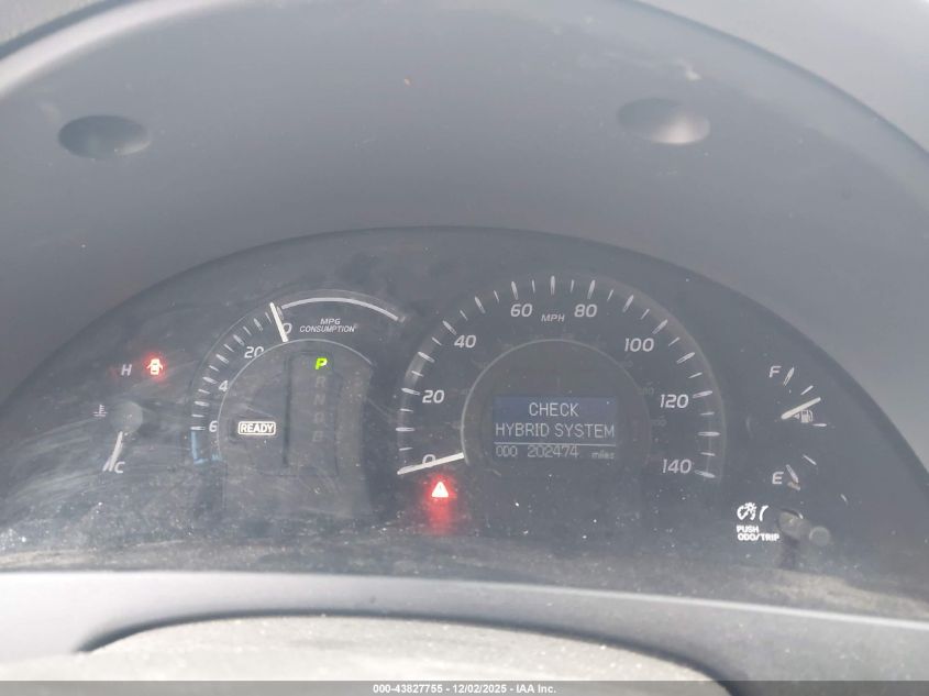 2007 Toyota Camry Hybrid VIN: 4T1BB46K27U028853 Lot: 43827755