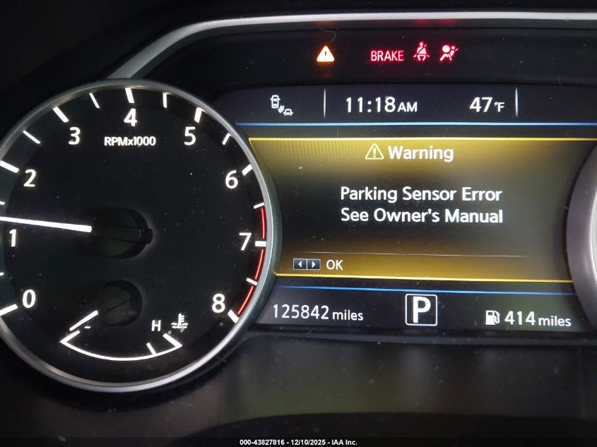 2016 Nissan Maxima 3.5 Platinum VIN: 1N4AA6AP3GC398545 Lot: 43827816