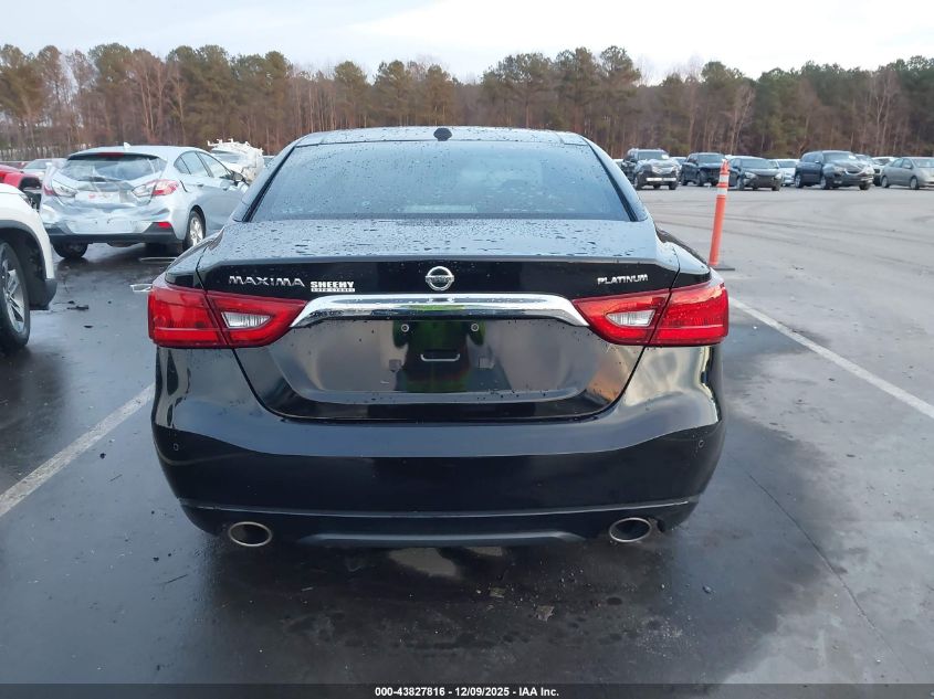 2016 Nissan Maxima 3.5 Platinum VIN: 1N4AA6AP3GC398545 Lot: 43827816