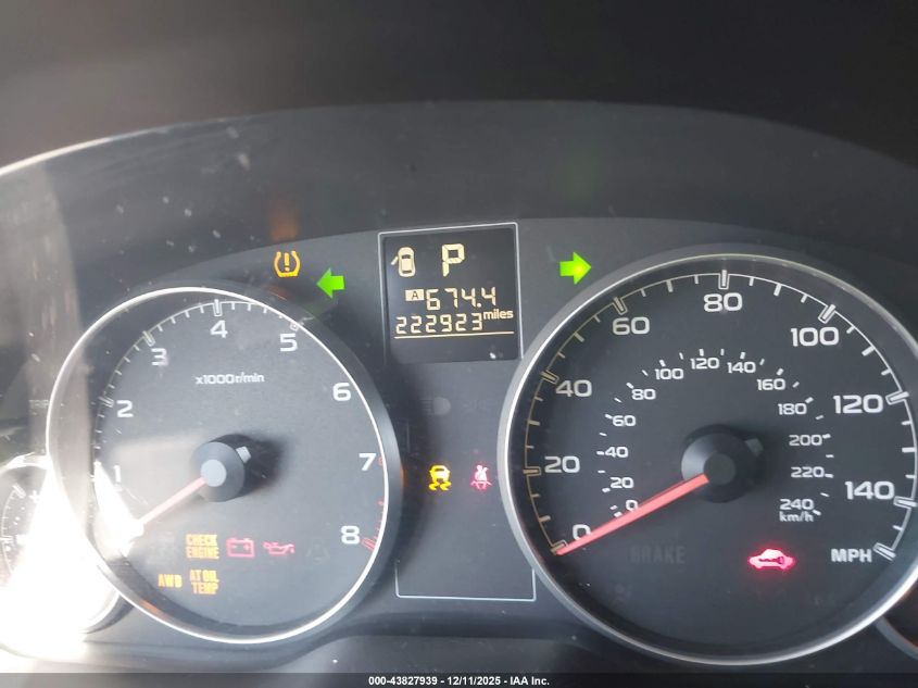 2013 Subaru Outback 2.5I VIN: 4S4BRCAC1D3281394 Lot: 43827939