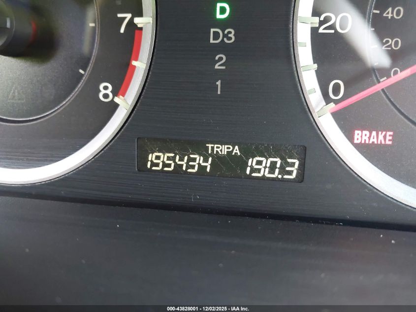 2009 Honda Accord 2.4 Ex-L VIN: 1HGCS12839A001345 Lot: 43828001