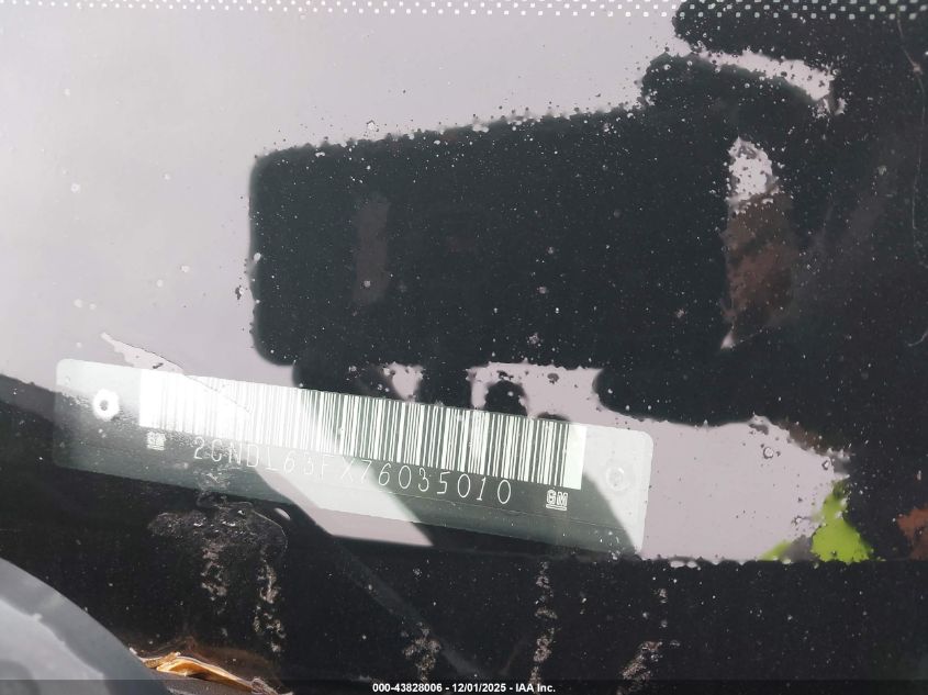 2007 Chevrolet Equinox Lt VIN: 2CNDL63FX76035010 Lot: 43828006